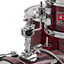Detail of the wooden bass drum hoop on the Premier PAH20-4SPBUW Artist Heritage kit
