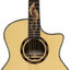 Close-up of the Crafter SM G-MAHO CE abalone rosette with control unit