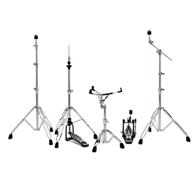 Premier Artist Hardware Pack hero view of the full double-braced drum hardware set