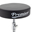 Premier PAHW-THR Artist round top drum throne shown from the side at full height