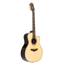 Crafter STG G20CE PRO cutaway grand auditorium acoustic-electric guitar front view in natural highgloss finish