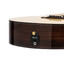 Crafter STG G20CE PRO headstock close-up with mother of pearl inlay and gold Grover machine heads