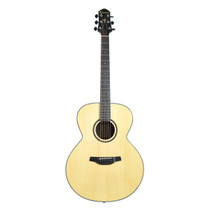 Crafter HJ250-N jumbo acoustic guitar in natural finish front view