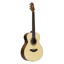 Crafter HM100E-N mini acoustic-electric guitar in natural finish front view