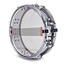 Premier Artist chrome snare drum full view from an alternate angle showing lugs