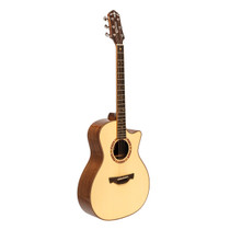 Crafter STG T16CE PRO cutaway orchestra acoustic-electric guitar in natural finish front view