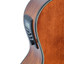 Close-up detail of the Crafter HT250-CE-BR guitar hardware and finish