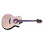Crafter STG T22CE PRO body detail highlighting layered Macassar ebony back and sides