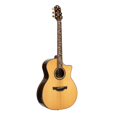 Crafter VL G28CE VVS grand auditorium acoustic-electric guitar front view in natural highgloss finish