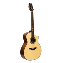 Crafter WF G-MAHO CE grand auditorium acoustic-electric guitar front view in natural finish