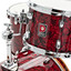 Premier Artist Heritage four-piece drum kit in Burgundy Pearl set up for playing