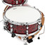Premier Artist Heritage Burgundy Pearl shell pack shown from the drummer's perspective