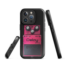 Boss DM-2 Analog Delay Pedal iPhone Case – Vintage 1980s Pink Delay Stompbox (Tough, iPhone 14–17) – view 1