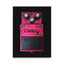 Boss DM-2 Analog Delay Pedal Poster – Vintage 1980s Pink Delay Stompbox – view 1