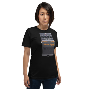 Boss Metal Zone MT-2 Distortion Pedal T-Shirt – Classic Metal Guitar Stompbox – view 1