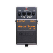 Boss Metal Zone MT-2 Distortion Pedal Sticker – Classic Metal Guitar Stompbox – view 1