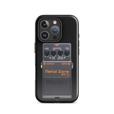 Boss Metal Zone MT-2 Distortion Pedal iPhone Case – Classic Metal Guitar Stompbox (Tough, iPhone 14–17) – view 1