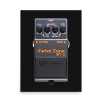 Boss Metal Zone MT-2 Distortion Pedal Poster – Classic Metal Guitar Stompbox – view 1