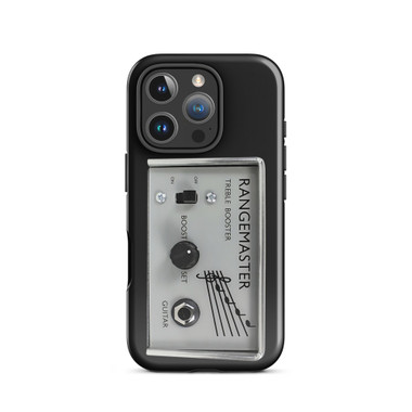 Dallas Rangemaster Treble Booster iPhone Case – 1960s British Boost Pedal (Tough, iPhone 14–17) – view 1