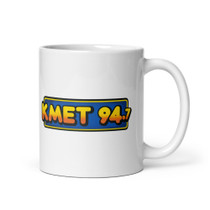 KMET 94.7 FM Los Angeles Coffee Mug – Vintage 1970s–80s Rock Radio Logo – view 1