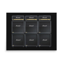 Marshall JCM800 Full Stack Poster – Classic Rock Guitar Amp Wall – view 1