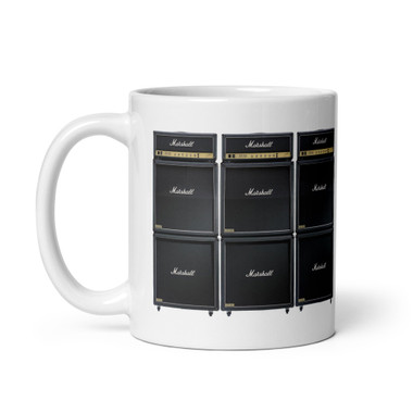 Marshall JCM800 Full Stack Coffee Mug – Classic Rock Guitar Amp Wall – view 1