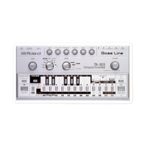 Roland TB-303 Bass Line Synthesizer Sticker – Acid House Silver Box – view 1