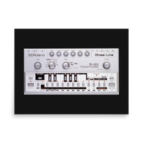 Roland TB-303 Bass Line Synthesizer Poster – Acid House Silver Box – view 1