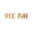 91X FM San Diego Sticker – Vintage Alternative Rock Radio Sticker Logo – view 1