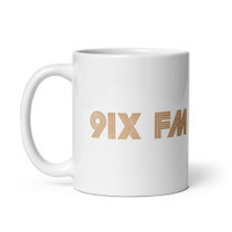 91X FM San Diego Coffee Mug – Vintage Alternative Rock Radio Sticker Logo – view 1
