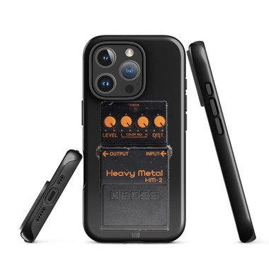 Boss HM-2 Heavy Metal Distortion Pedal iPhone Case – Swedish Chainsaw Death Metal Stompbox (Tough, iPhone 14–17) – view 1