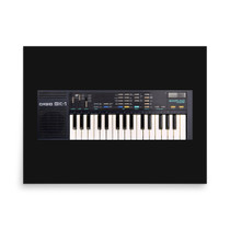 Casio SK-1 Sampling Keyboard Poster – 1985 Lo-Fi Sampler Toy Synth – view 1