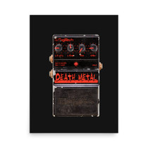 DigiTech Death Metal Distortion Pedal Poster – Red Grim Reaper High-Gain Stompbox – view 1
