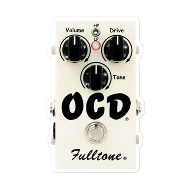 Fulltone OCD Overdrive Pedal Sticker – Obsessive Compulsive Drive Stompbox – view 1