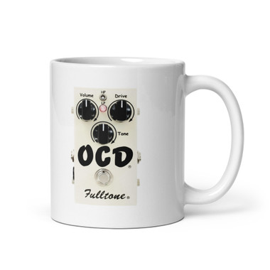 Fulltone OCD Overdrive Pedal Coffee Mug – Obsessive Compulsive Drive Stompbox – view 1