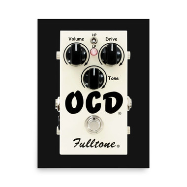 Fulltone OCD Overdrive Pedal Poster – Obsessive Compulsive Drive Stompbox – view 1