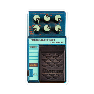Ibanez DML20 Modulation Delay Pedal Sticker – 1980s Master Series Digital Delay – view 1