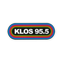 KLOS 95.5 FM Los Angeles Sticker – Vintage Classic Rock Radio Logo – view 1