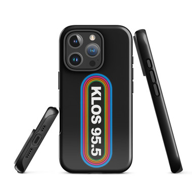 KLOS 95.5 FM Los Angeles iPhone Case – Vintage Classic Rock Radio Logo (Tough, iPhone 14–17) – view 1