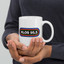 KLOS 95.5 FM Los Angeles Coffee Mug – Vintage Classic Rock Radio Logo – view 2