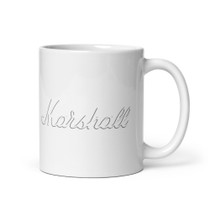 Marshall Script Logo Coffee Mug – Classic Beveled Amp Badge – view 1