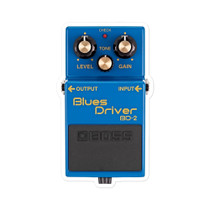 Boss BD-2 Blues Driver Pedal Sticker – Classic Blue Overdrive Stompbox – view 1