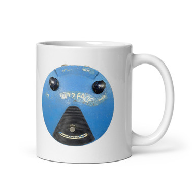 Dallas Arbiter Fuzz Face Coffee Mug – Vintage 1960s Blue Fuzz Pedal – view 1