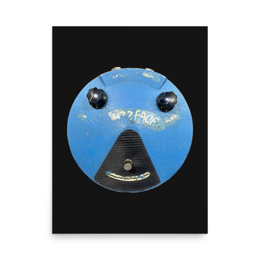 Dallas Arbiter Fuzz Face Poster – Vintage 1960s Blue Fuzz Pedal – view 1