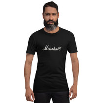 Marshall Script T-Shirt – Classic White Amp Logo – view 1