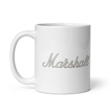Marshall Script Coffee Mug – Classic White Amp Logo – view 1