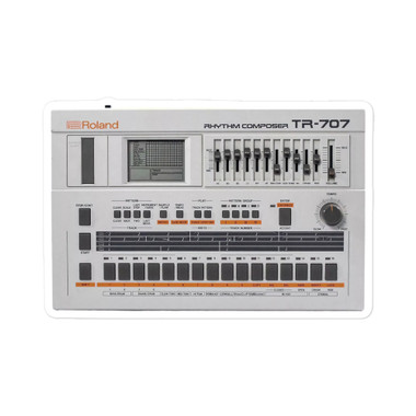 Roland TR-707 Drum Machine Sticker – 1985 Digital Rhythm Composer – view 1