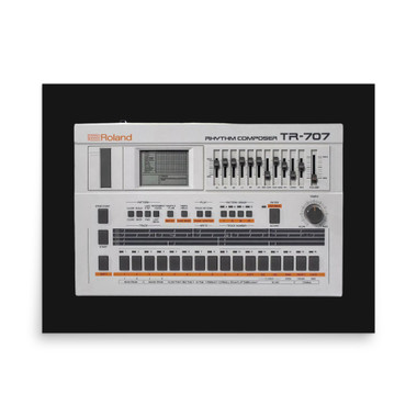 Roland TR-707 Drum Machine Poster – 1985 Digital Rhythm Composer – view 1