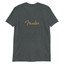 Fender Tweed Logo Softstyle T-Shirt – Vintage Amp Script in Gold Tweed – view 4