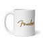 Fender Tweed Logo Coffee Mug – Vintage Amp Script in Gold Tweed – view 1